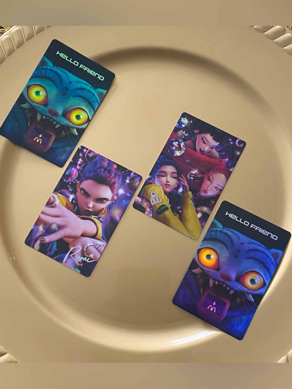 McDonald’s 2026 KPop Demon Hunters Cards & Meal Box - Huntrx 💜 Rumi 💜 Derpy 🩵